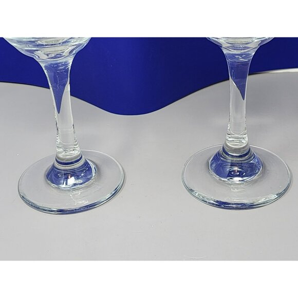 Set Of 2 Clear Crystal Glass Wine Glasses Elegant Stemware For Red Or White Wine - Picture 4 of 8
